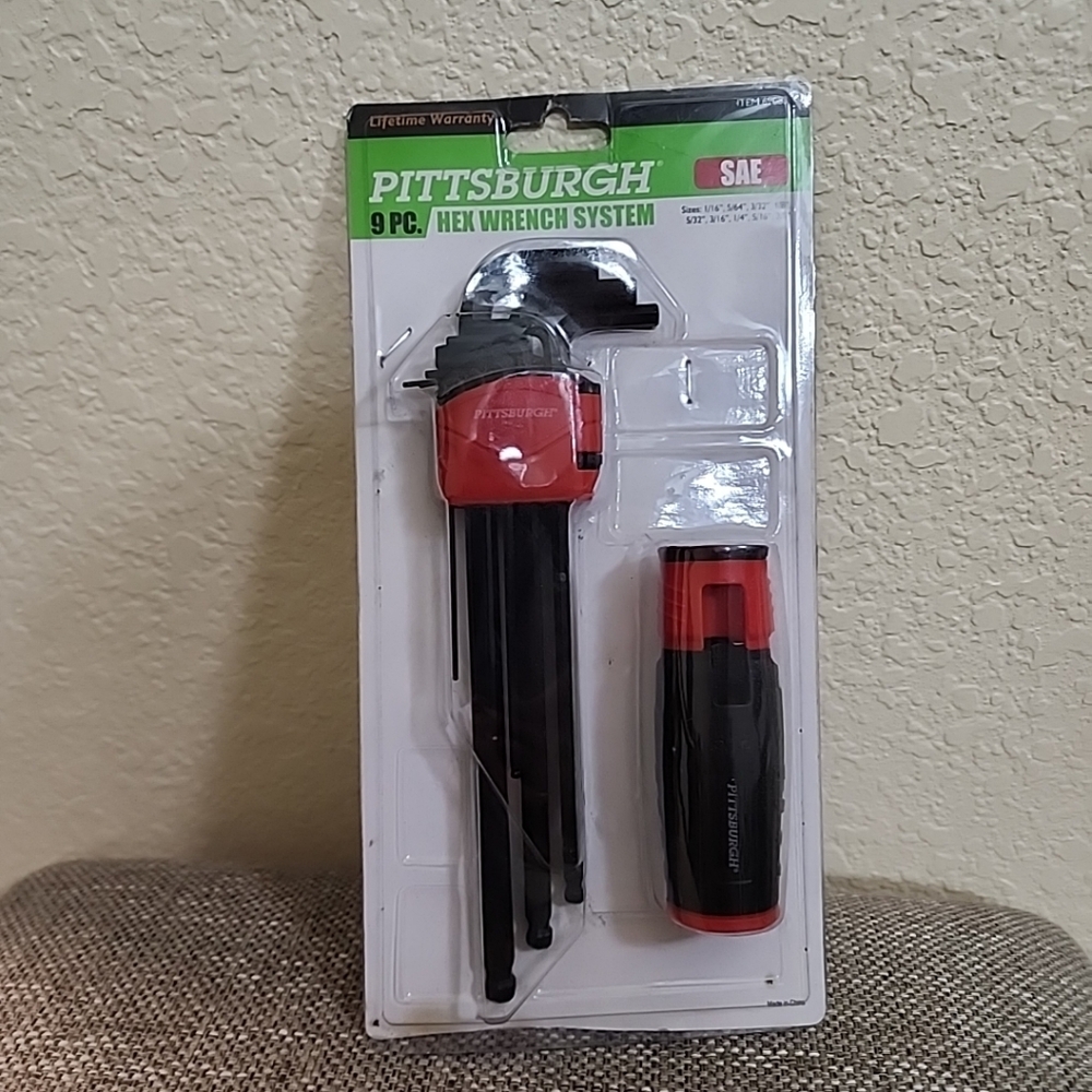 Pittsburgh 9pc Hex Wrench System / SAE 69083.